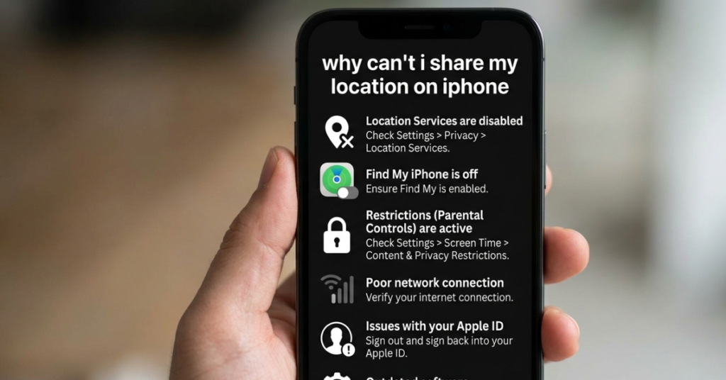 Why Can’t I Share My Location on iPhone?