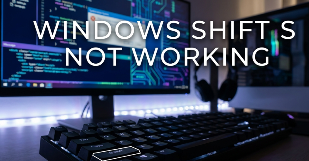 Windows Shift S Not Working? Here’s How to Fix It